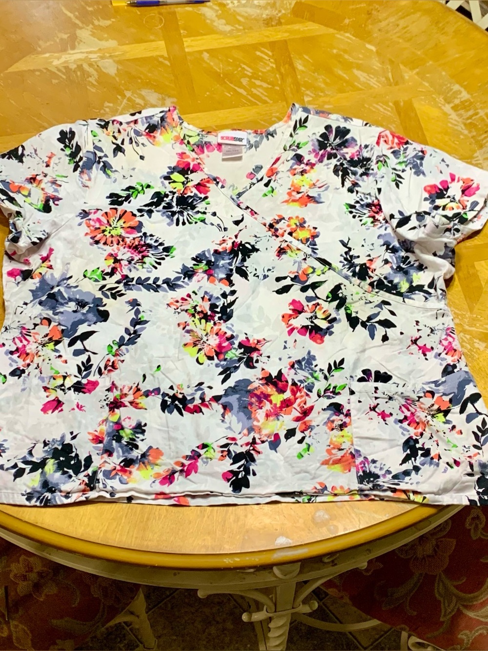 SCRUBSTAR V-Neck Scrub Top Size 3X